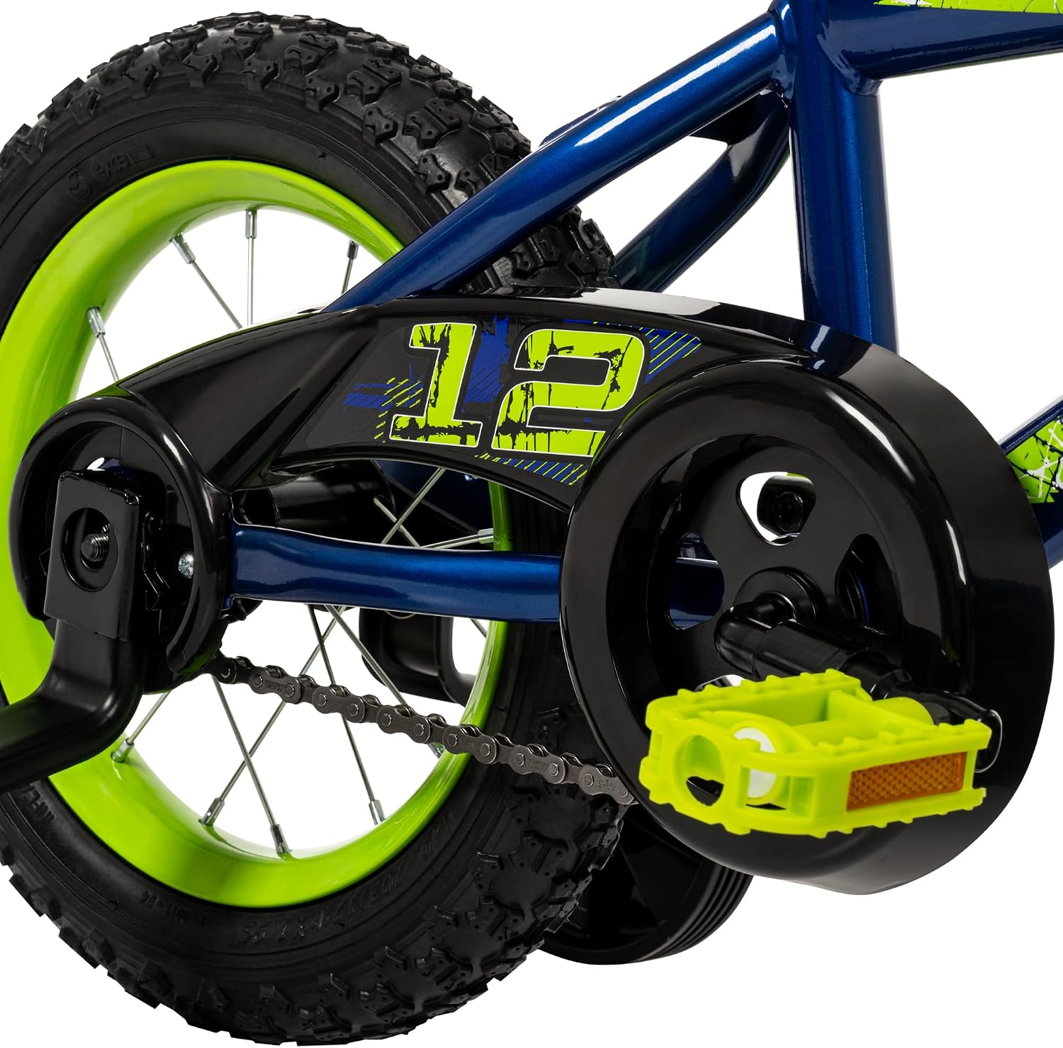 Huffy Upshot 12/16/20 Inch Boy's Bike for Kids, Multiple Color Options Available, Removable Training Wheels, BMX Design, Designed for Growth, Durable Construction, EZ Build Assembly
