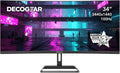 Deco Gear 34-Inch Business Curved Super UltraWide WQHD Monitor 3440 × 1440 R1500 100Hz 1ms 100% sRGB HDR 2× DisplayPort 2× HDMI Tilt Adjustable PIP/PBP Low Blue Light, American Seller