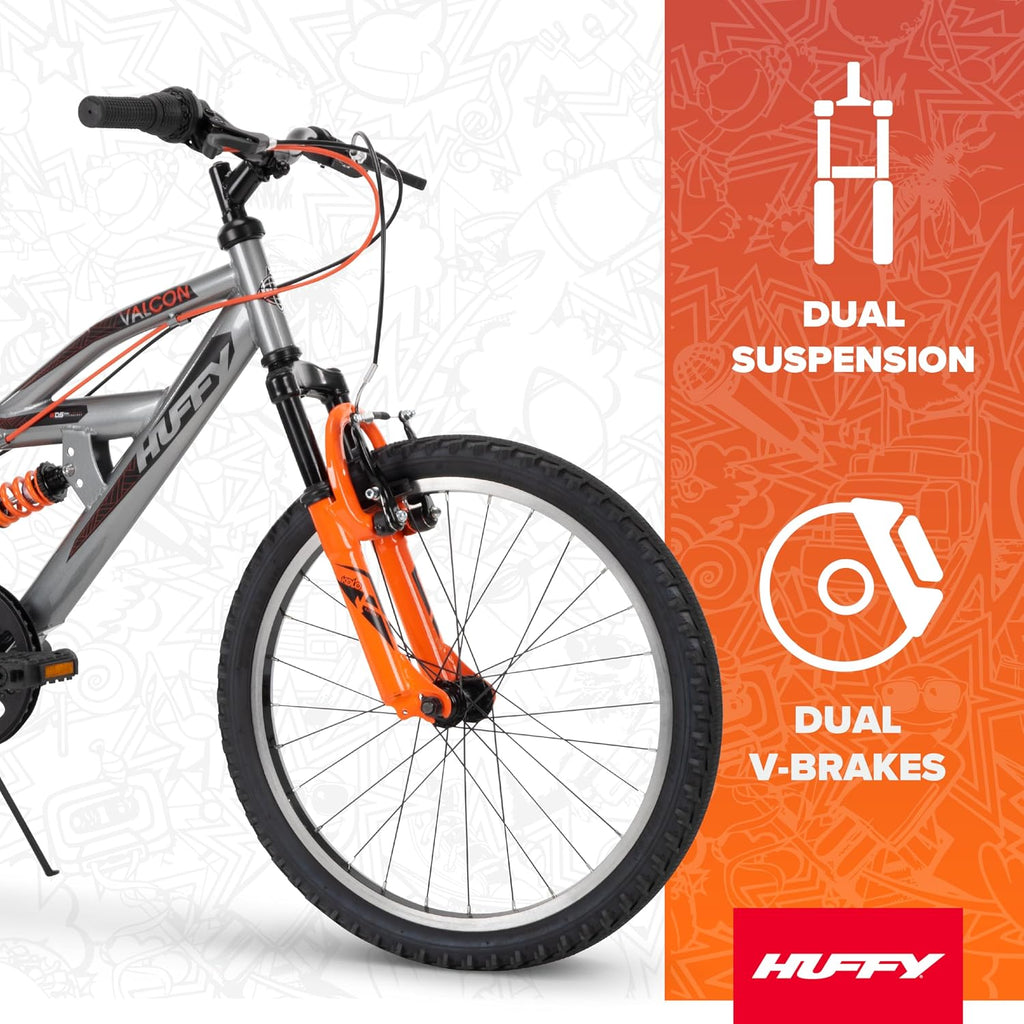 Huffy Boys and Girls 20' Bikes, Ideal for Ages 5+, Rugged and Durable Design, Easy to Assemble, Multiple Designs and Color Options Available, Beginner Level Rider