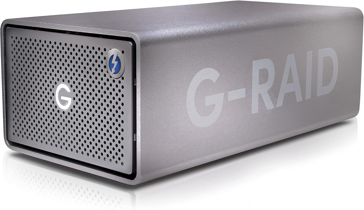 SanDisk Professional 8TB G-RAID 2 - Enterprise-Class 2-Bay Desktop Drive, 7200RPM Ultrastar drive inside, Thunderbolt 3, USB-C, HDMI Port, Hardware RAID - SDPH62H-008T-NBAAD