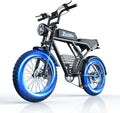 Electric Bike for Adults,48V 20AH - Peak Power 1500/3000W Brushless Motor Electric Bicycle - Max Speed 31-35MPH - Max 80 Miles Range - 20' x 4.0' Fat Tire Dirt E-Bike,7-Speed - UL 2849