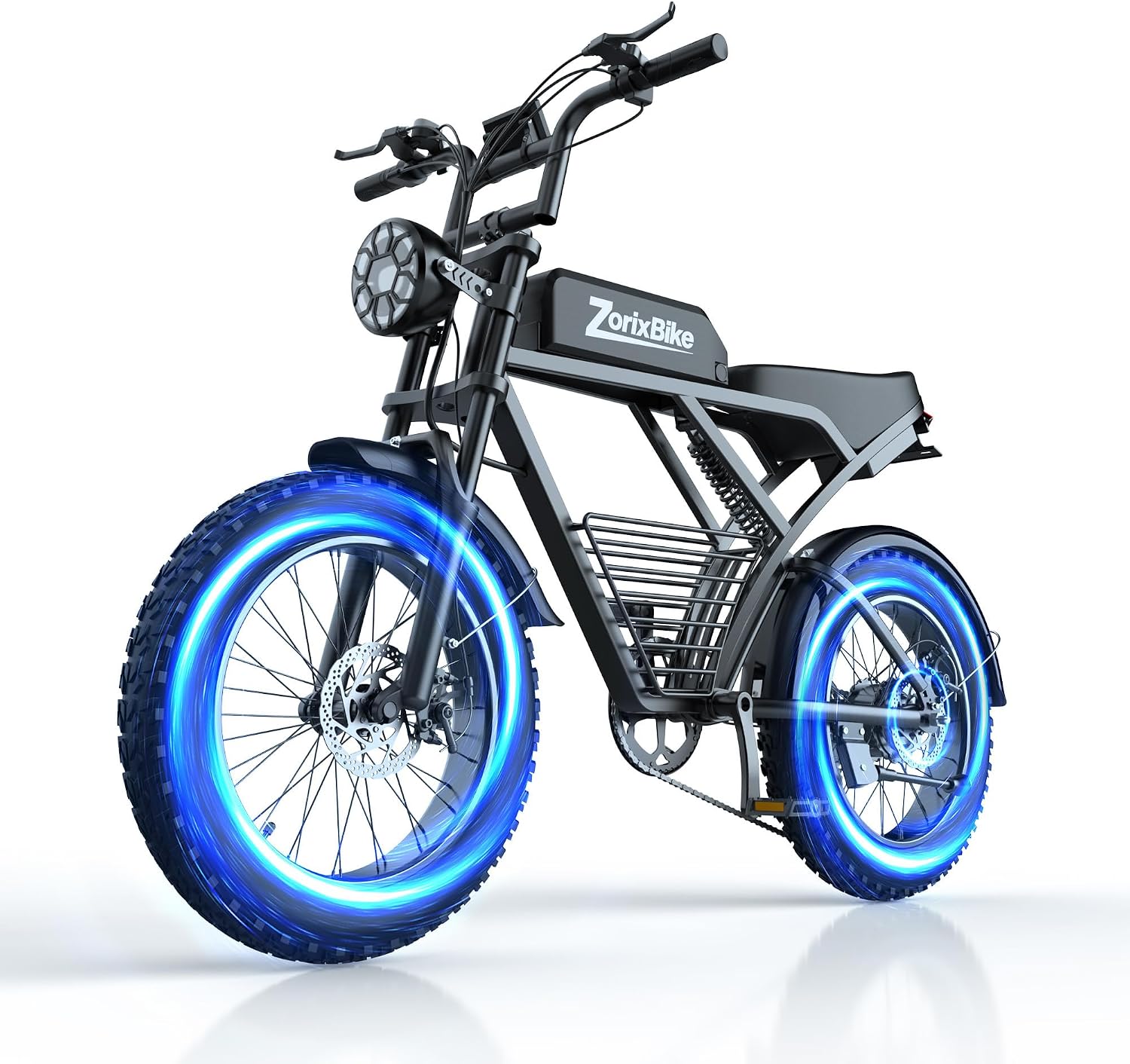 Electric Bike for Adults,48V 20AH - Peak Power 1500/3000W Brushless Motor Electric Bicycle - Max Speed 31-35MPH - Max 80 Miles Range - 20' x 4.0' Fat Tire Dirt E-Bike,7-Speed - UL 2849