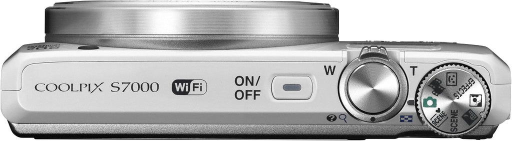 Nikon COOLPIX S7000 Digital Camera (White) - International Version (No Warranty)