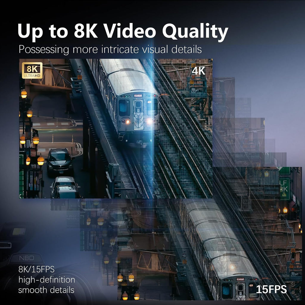 8K & 64MP Professional Cameras for Photography, 48X Zoom (16X Optical + 3X Digital) with Moon Mode, 180° Flip Screen, WiFi, Micro HDMI, 64GB Card & 2 Batteries, Digital Camera for YouTube