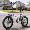 QRONGE Folding Electric Bike, E-Bike Foldable 1000W Peak, 48V 13.5AH Removable Battery Ebike, 20' Fat Tire, 70 Max Miles Range, 28maxMPH, Electric Bike for Adults, Adult Electric Bicycles for Commute