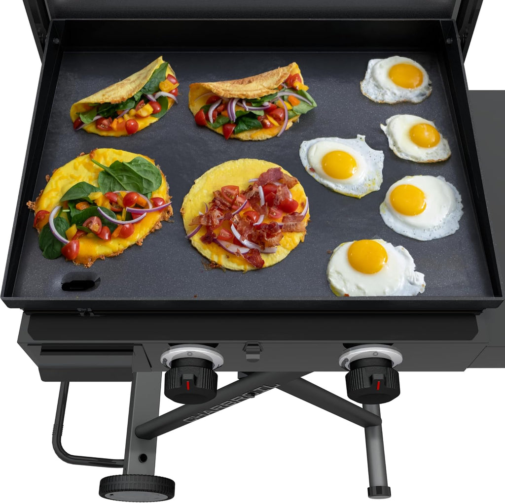Charbroil® 22' Performance Series™ Folding Cart 2-Burner Portable Propane Gas Griddle, Black - 463711223