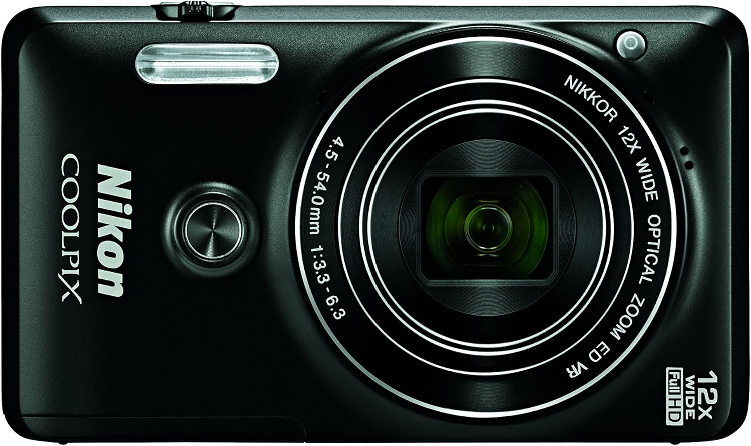 Nikon COOLPIX S6900 Digital Camera with 12x Optical Zoom and Built-In Wi-Fi (Black)