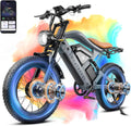 SMARTRAVEL 1200/3000W Adult Electric Bicycle,Dual Motor Electric Bike with 48V25Ah Dual Lithium Battery,70-92Miles Range,7 Speed Gears for Adults