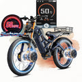 eAhora 2026 Romeo Pro 3 50MPH Electric Bike for Adults 5600W Dual Motor E Bike 60V/80Ah 250 Miles Long Range Electric Bicycle,26 * 4.0 Fat Tire Full Suspension Electric Mountain Bike Delivery Commute