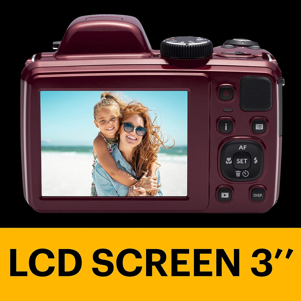 Kodak AZ401RD Point & Shoot Digital Camera with 3' LCD, Red