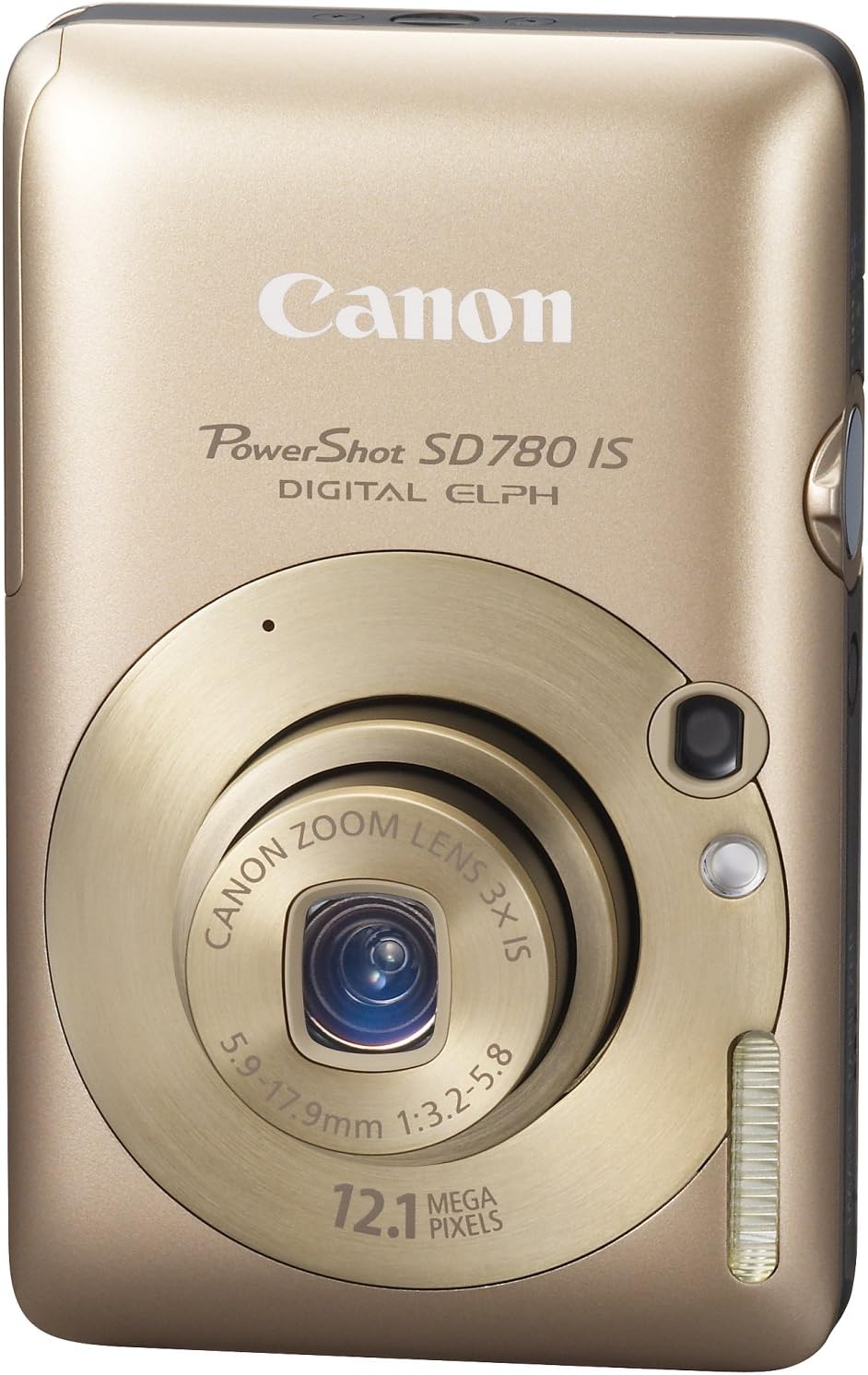 Canon PowerShot SD780IS 12.1 MP Digital Camera with 3x Optical Image Stabilized Zoom and 2.5-inch LCD (Gold)