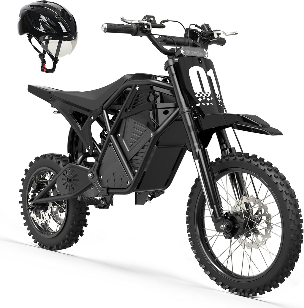 ESKUTE Electric Dirt Bike for Teens Adults, Mid-Drive Motor 3500W Peak, Electric Motorcycle 48V23Ah Battery, 53-Mile Range, 38mph, Hydraulic Nitrogen Dual Shock Absorbers