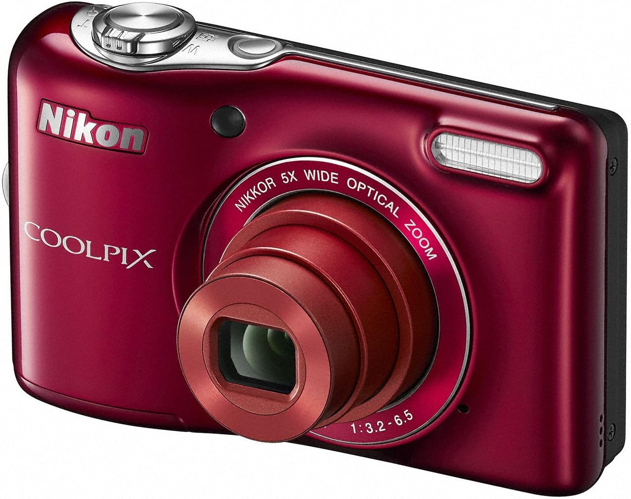 Nikon Digital Camera COOLPIX L30 5 Times Zoom Dry Cell Type red L30RD 20,050,000 Pixels