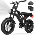 ESKUTE V100 Electric Bike for Adults, Electric Dirt Bike 1500W Peak Motor, All Terrain Dual Suspension E Bike 28MPH Top Speed, Ebike Up to 60 Miles Range, 16' Fat Tire, 48V13Ah Battery, 7-Speed