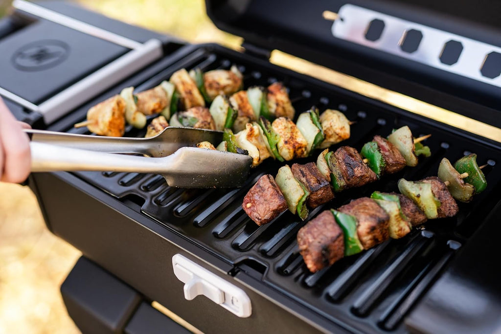 Masterbuilt® Electric Portable Charcoal Grill and Smoker with SteadyTemp Analog Temperature Control, Collapsible Cart and 200 Cooking Square Inches in Black, Model MB20040722