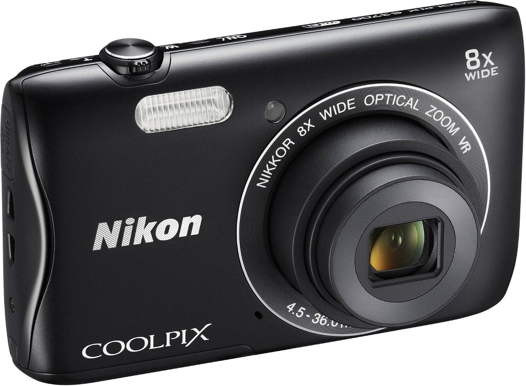Nikon Digital Camera COOLPIX S3700 Black Optical 8X Zoom 20.05 Million Pixels S3700BK