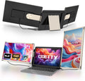 CIDETTY Laptop Screen Extender Monitor Portable, 15.6' FHD Monitor Extender Detachable Monitor for Laptops, Triple Laptop Monitor Extender compatiable with Windows, Mac, Android, Chrome, Switch & PS