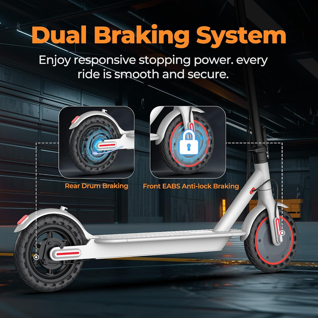 MAXSHOT Electric Scooter for Adults, 8.5/10/14' Tires, 19/22Mph, 350W/500W Motor, 21-28 Miles Range, Folding E-Scooter with Dual Suspension,APP Contro
