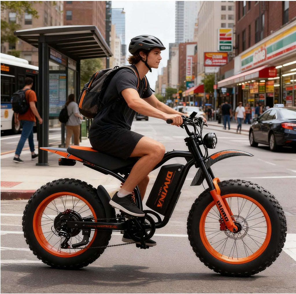 Electric Bike for Adults-3000W/5000W Peak, 60V 32/36AH Battery, 40/45MPH 100 Miles Long Range Ebike, Fat Tire 20Inch, 7-Speed Hydraulic Brake, Electric Dirt Bike Snow Commuter