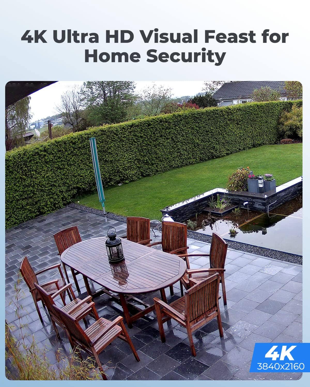 REOLINK 4K/8MP Security Bullet PoE IP Camera,Surveillance Outdoor Indoor,Human/Vehicle/Pet Detection,100ft IR Night Vision,Work with Smart Home,Up to 512GB microSD Card,RLC-810A(Pack of 2)