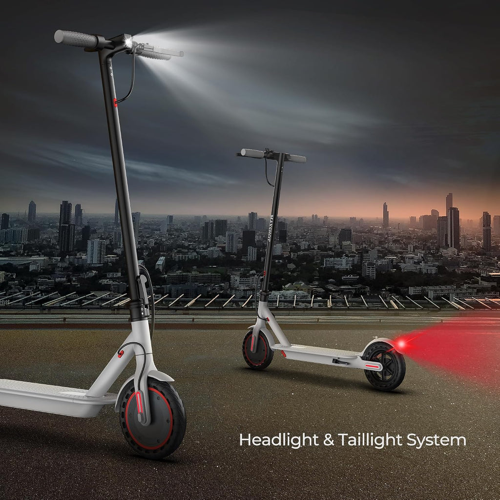 MAXSHOT Electric Scooter for Adults, 8.5/10/14' Tires, 19/22Mph, 350W/500W Motor, 21-28 Miles Range, Folding E-Scooter with Dual Suspension,APP Contro