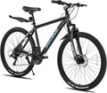 HILAND 26 27.5 Inch Mountain Bike, Mens and Womens Aluminum Frame MTB with 21 Speeds, Dis Brake, Hardtail Bicycle for Adults