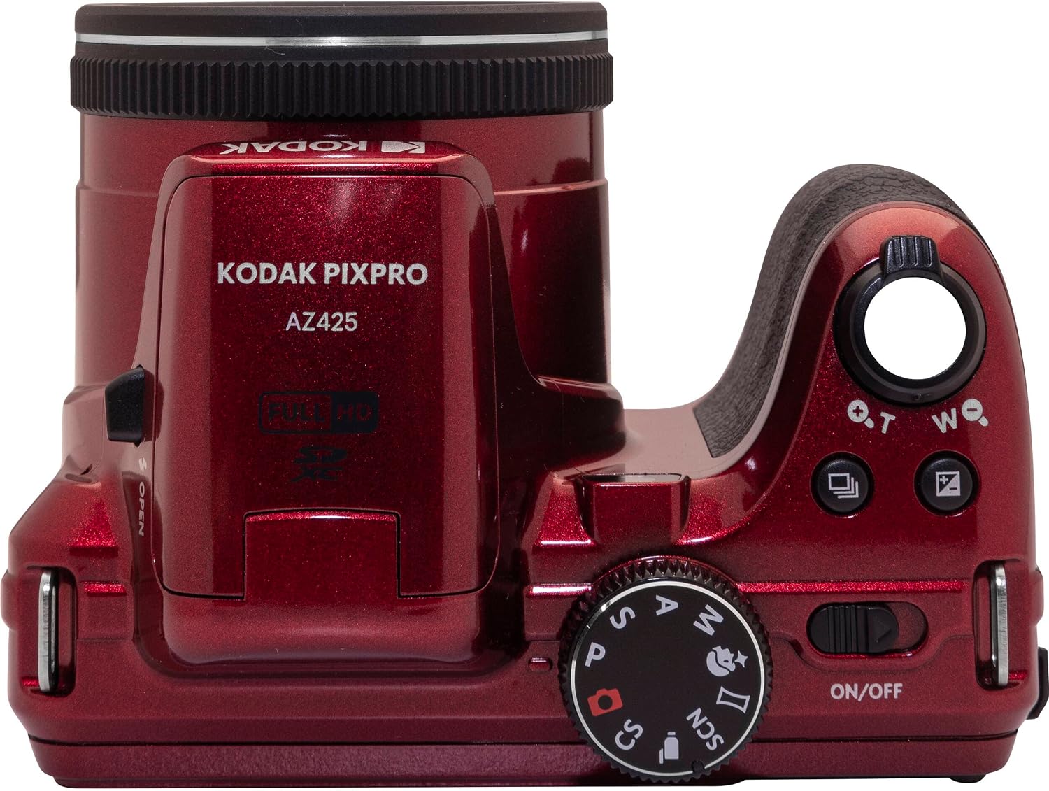 Kodak PIXPRO AZ425 Digital Camera 42X Optical Zoom (Red), Camera Case, 128GB Memory Card