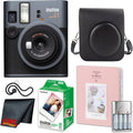 Fujifilm Instax Mini 41 Instant Camera Bundle with Fuji Instax-Instant-mini Film Value Pack (20 Sheets) + Photo Album – 64 Pockets + Vintage Style Compatible Carrying Case Black
