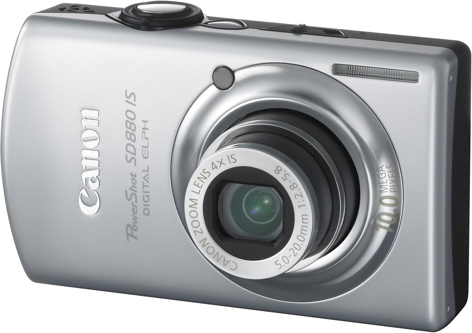 Canon PowerShot SD880IS 10MP Digital Camera with 4x Wide Angle Optical Image Stabilized Zoom (Silver)