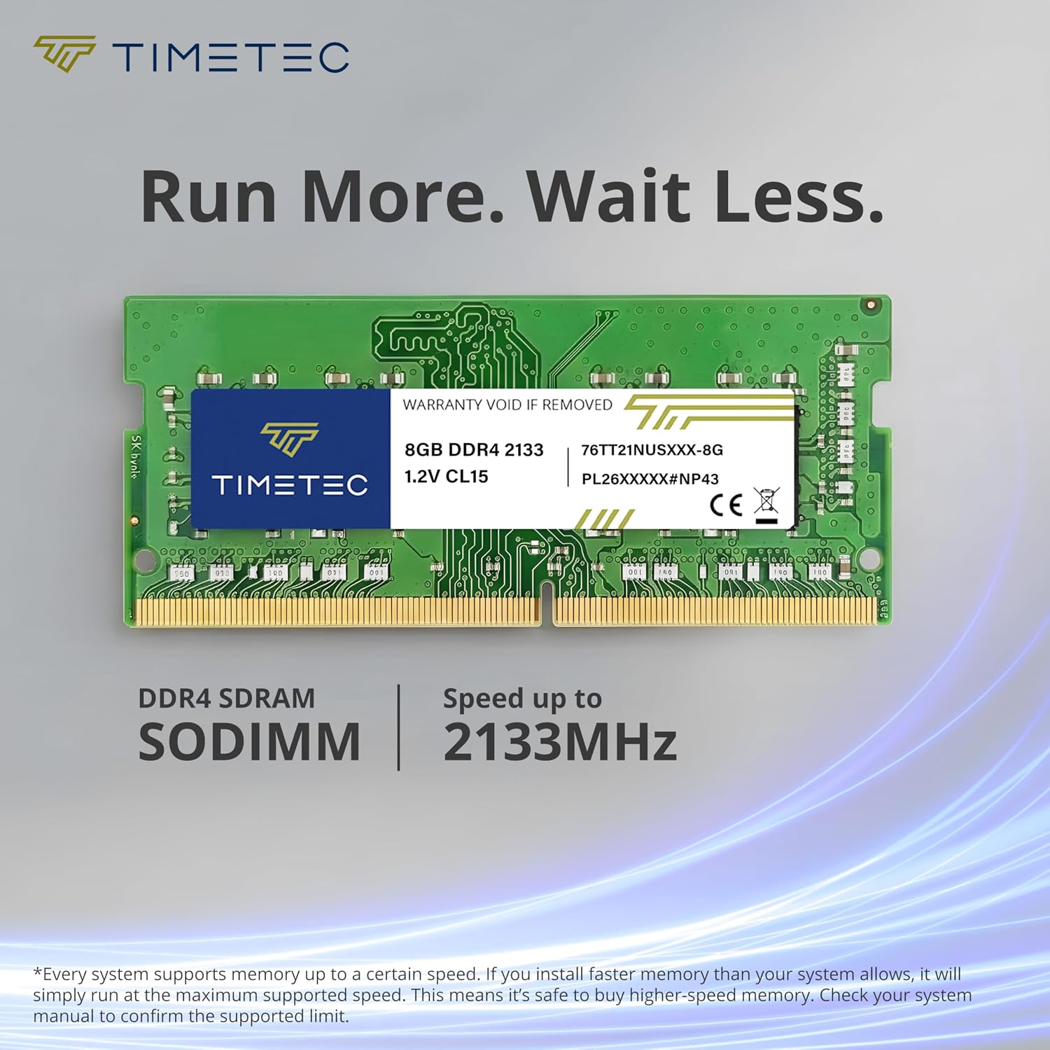 Timetec 16GB KIT (2x8GB) DDR4 2133MHz (PC4-2133P) PC4-17000 SODIMM Laptop RAM – 260-Pin 1.2V CL15 Non-ECC Unbuffered Memory Module for Laptop, Notebook, Mini PC, All-in-One