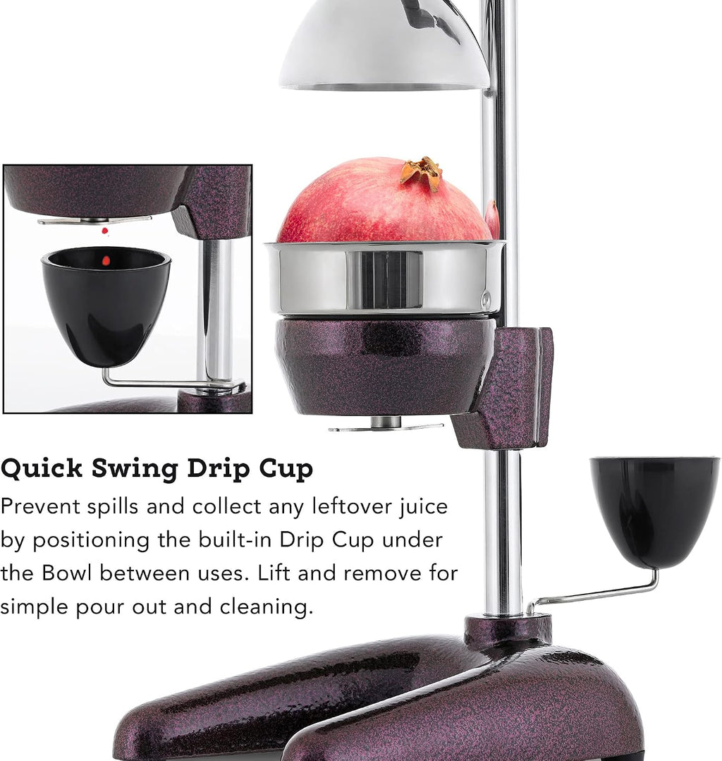 Tribest Pro MJP-105 XL Professional Manual Cold Press Juicer Machine for Pomegranates and Citrus (Purple)