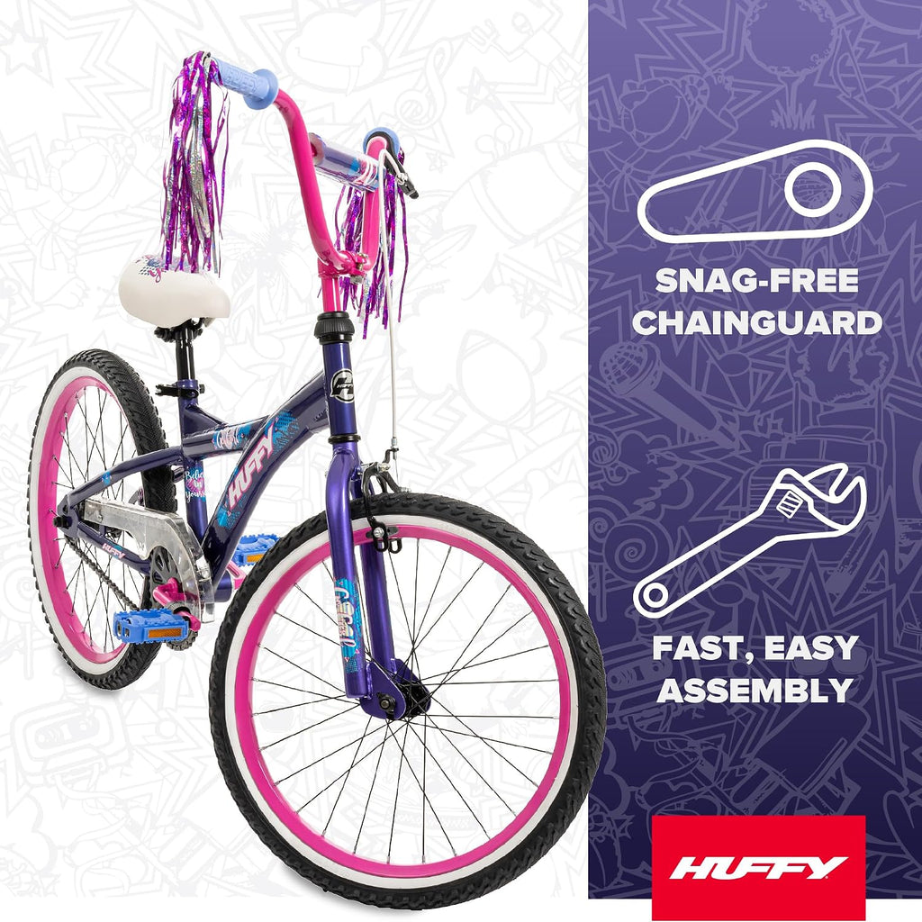 Huffy Boys and Girls 20' Bikes, Ideal for Ages 5+, Rugged and Durable Design, Easy to Assemble, Multiple Designs and Color Options Available, Beginner Level Rider