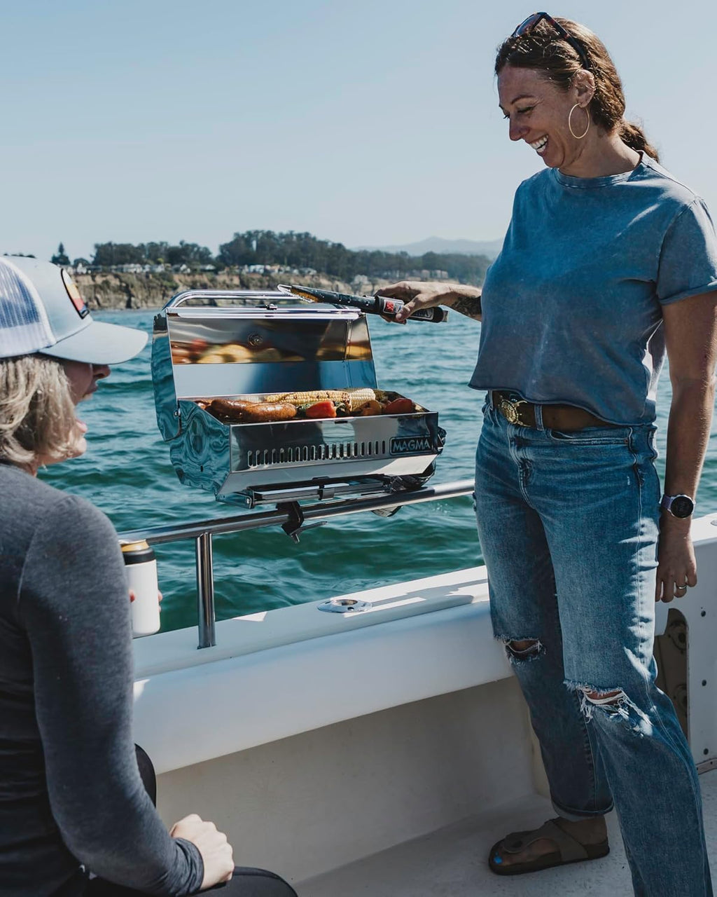 Magma A10-918-3 Anacapa Gas Grill, 9'x18' Grill Surface, Portable Stainless Steel BBQ, Ideal for Marine, RV, Camping & Outdoor Grilling