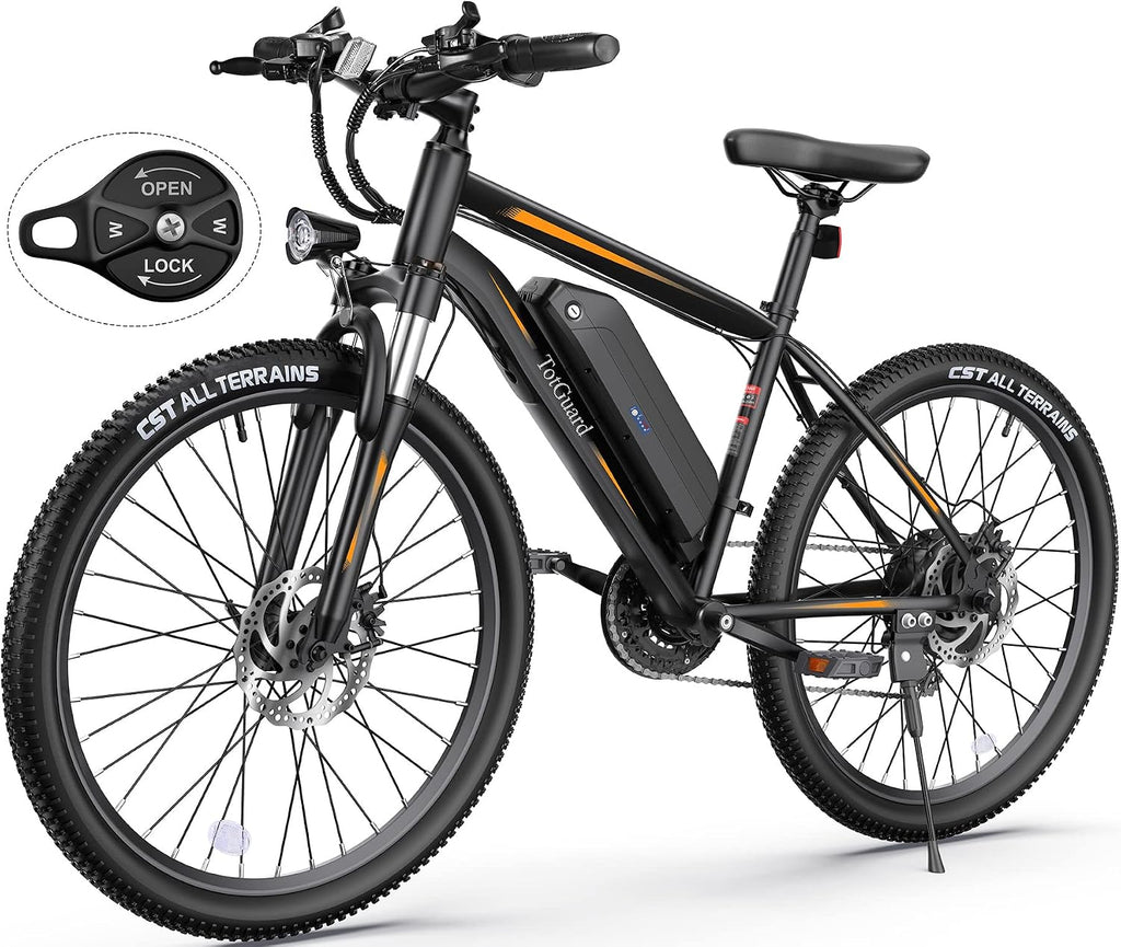 Wooken Electric Bike for Adults with 500W Motor, 27.5'' Ebike with 48V 499WH Removable Battery, Up to 55Miles Electric Mountain Bike, 19.8MPH Adults Electric Bicycle with LCD Display, 21 Speed