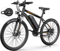 Wooken Electric Bike for Adults with 500W Motor, 27.5'' Ebike with 48V 499WH Removable Battery, Up to 55Miles Electric Mountain Bike, 19.8MPH Adults Electric Bicycle with LCD Display, 21 Speed