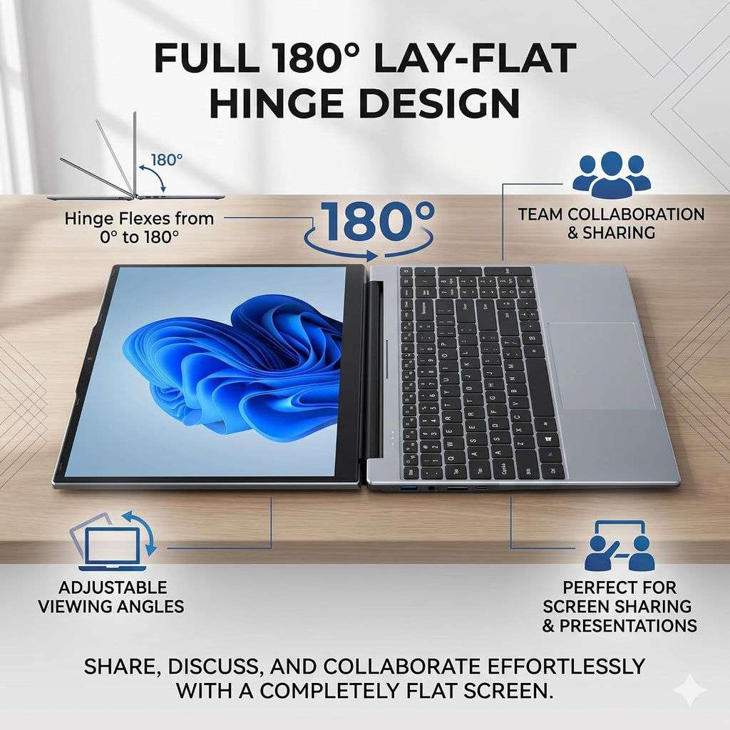 Laptop Computer 15.6 inch, Compatible with Windows 11, Core CPU(Beats Pentium, Celeron), Up to 3.4GHz, 4GB RAM, 128GB SSD, Up to 2TB, 15.6' FHD IPS 1920x1080, for Students, Business