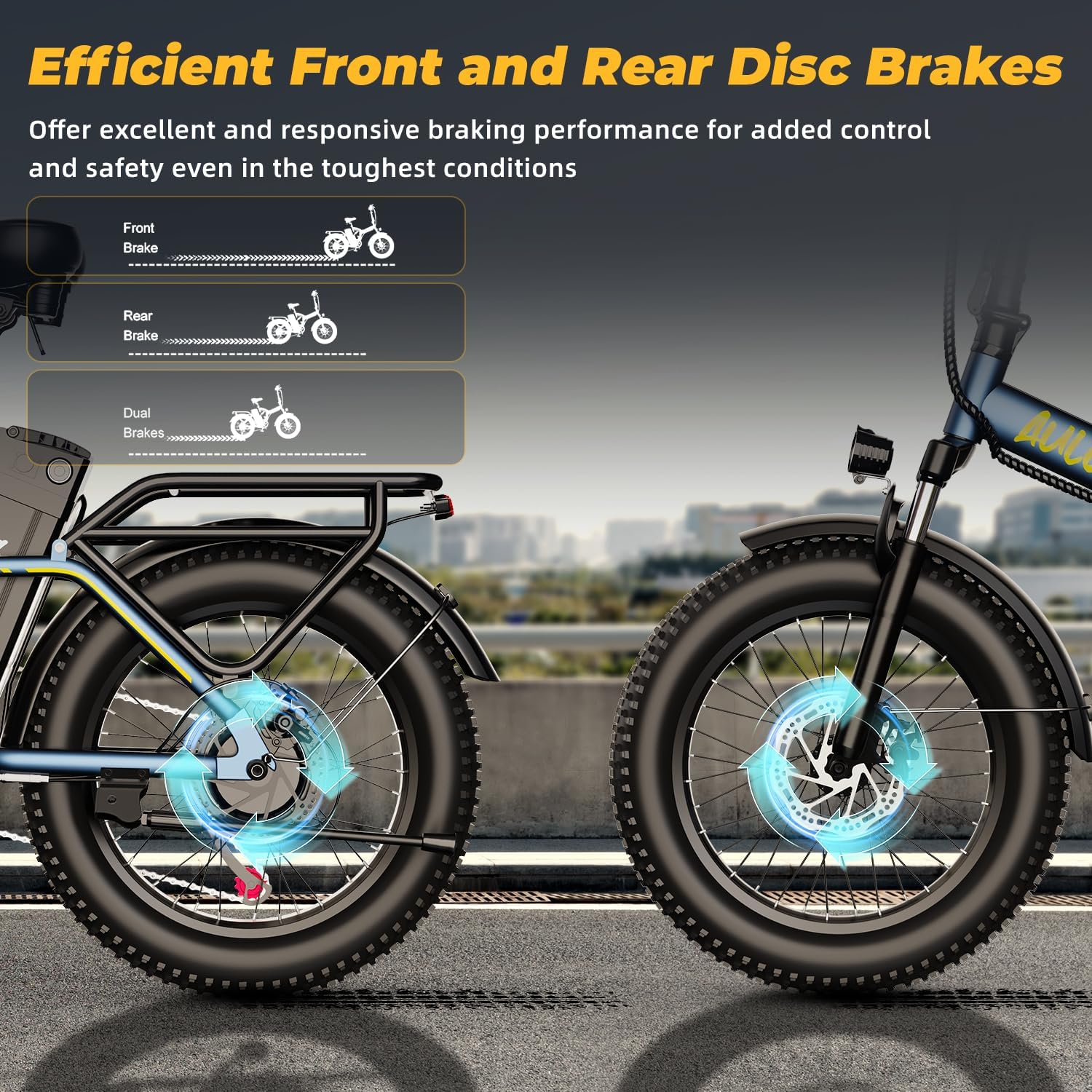 Foldable Electric Bike for Adults, 48V 20Ah Removable Lithium Battery up to 80Miles, 20' Fat Tire 1000W Peak Motor Dirt Ebike Adult Electric Bicycle for Commute Beach Mountain E Bike