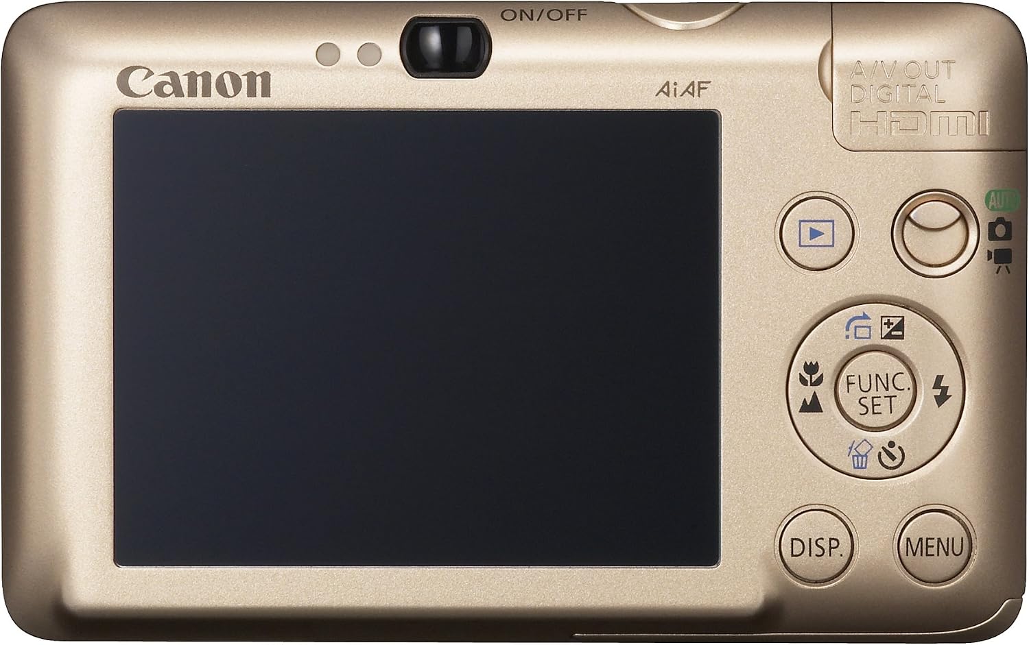 Canon PowerShot SD780IS 12.1 MP Digital Camera with 3x Optical Image Stabilized Zoom and 2.5-inch LCD (Gold)