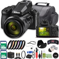 Nikon COOLPIX P950 Digital Camera - Bundle - (26532) + Color Multicoated 6pcs Filter Set + 2X EN-EL20 Battery + 2 x 64GB Memory Card + Large Case + 12 Inch Flexible Tripod + More