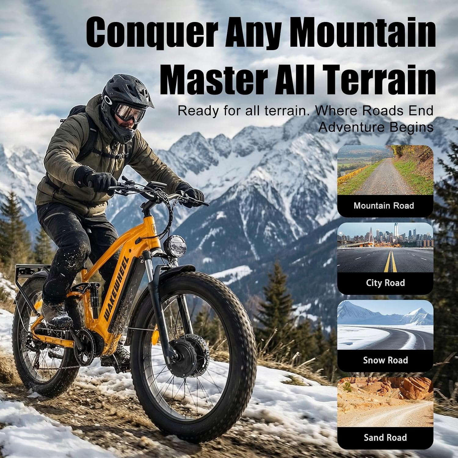 Peak 8000w Electric Bike for Adults, 60V Battery Ebike, Fat Tire & Long Range Electric Bicycles, 210Nm Mountain Bike Full Suspension, Hydraulic Brake Electric Bicycle