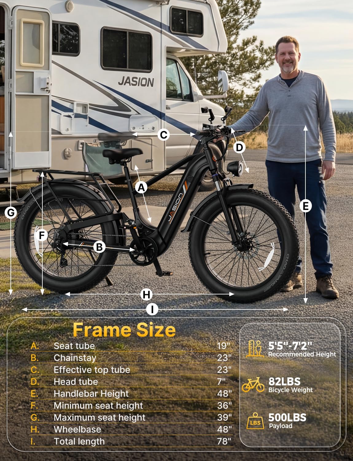 Jasion Thunder PRO/ST Electric Bike,2000W Peak Ebikes for Adults,26''Fat Tire Best Ebike for Men,90 Miles with 1040Wh Battery,35 MPH Max Speed Bicycles,500 lbs Capacity,Certified By UL2849