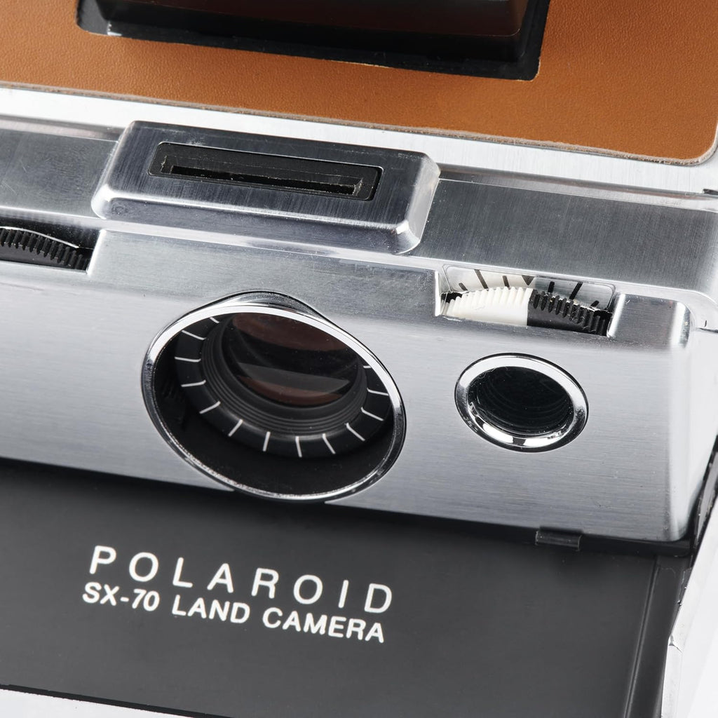 Polaroid SX-70 Land Camera Model 1 – Refurbished Silver & Black Folding SLR | Vintage Instant Camera for SX-70 Film (Renewed)
