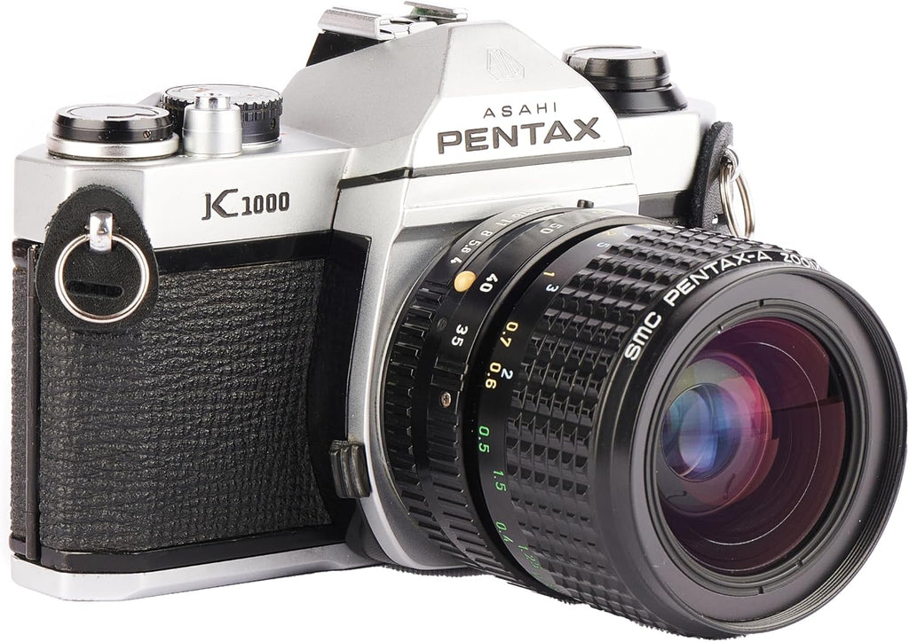 Pentax K1000 Manual Focus SLR Film Camera with Pentax 50mm Lens