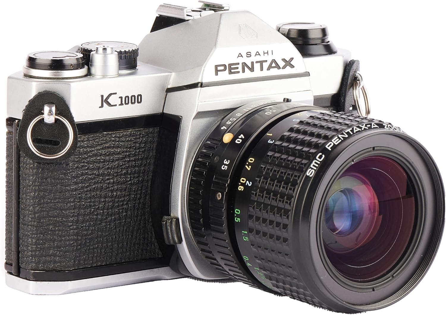 Pentax K1000 Manual Focus SLR Film Camera with Pentax 50mm Lens