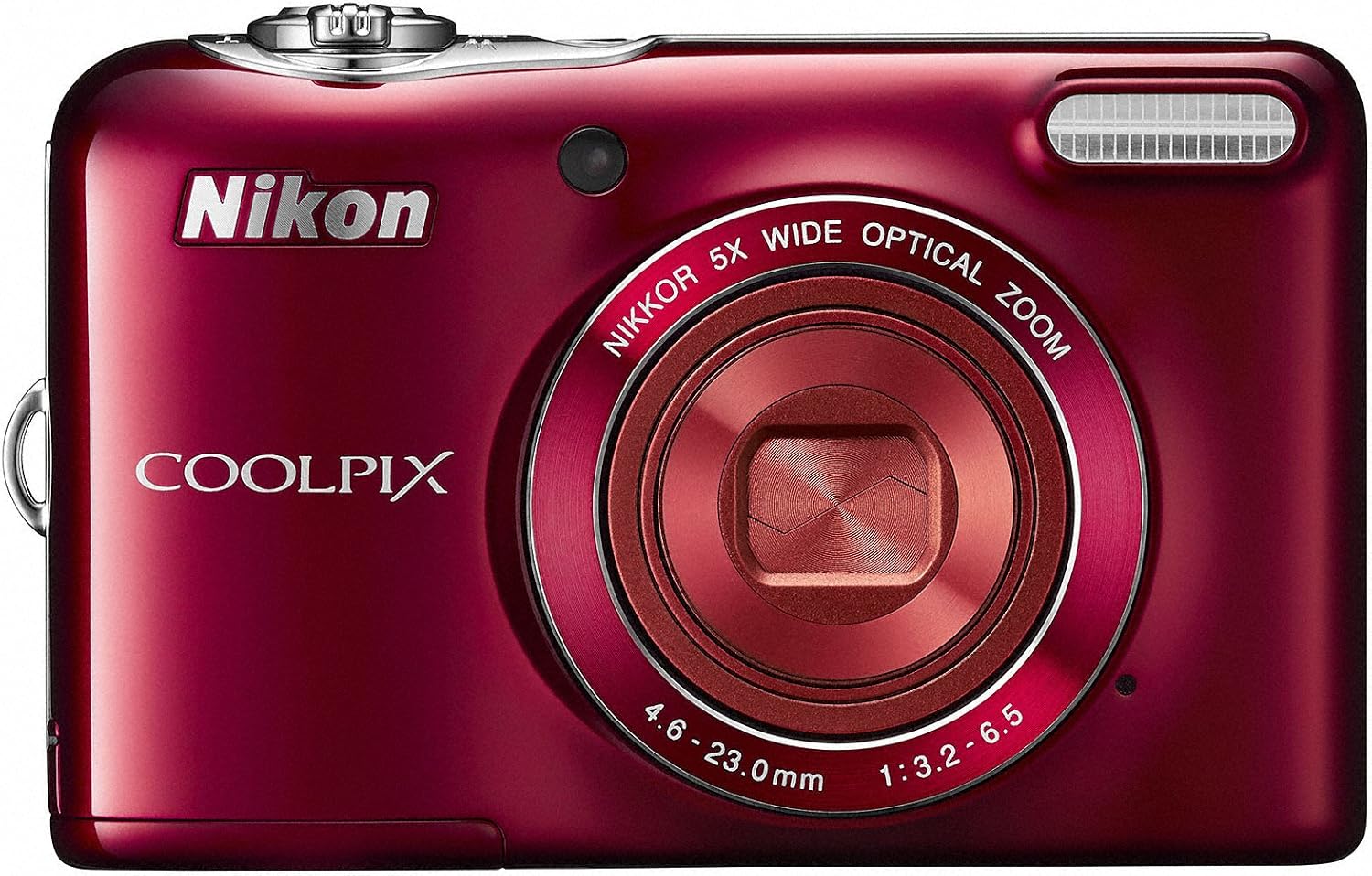 Nikon Digital Camera COOLPIX L30 5 Times Zoom Dry Cell Type red L30RD 20,050,000 Pixels