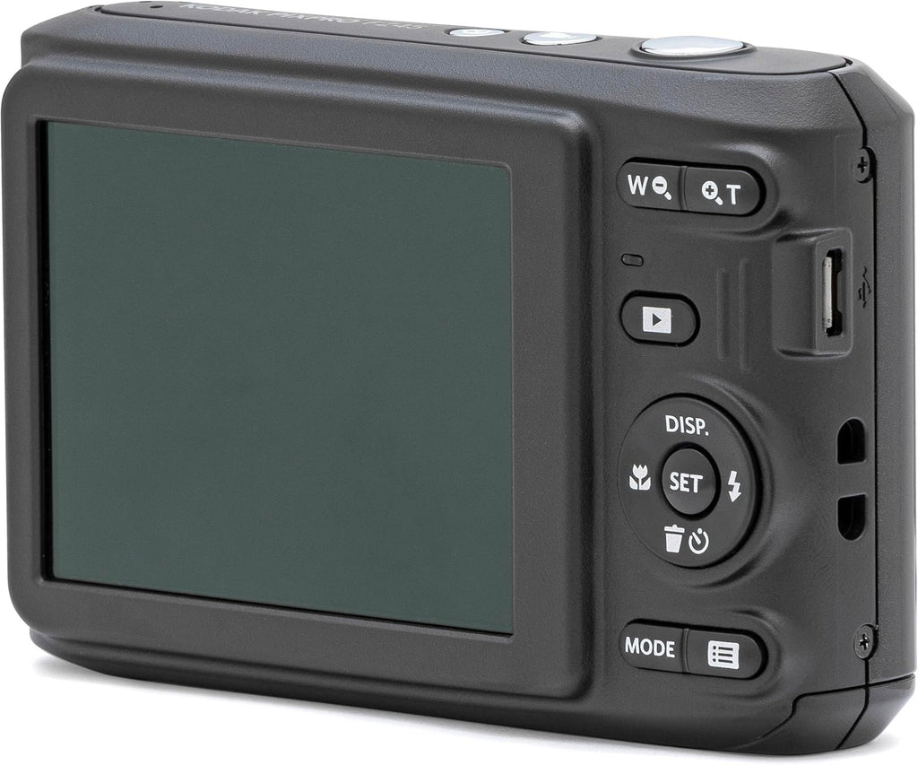 Kodak PIXPRO FZ45 16MP Digital Camera 4X Optical Zoom 27mm Wide Angle 1080P Full HD Video 2.7' LCD Camera (Black) + 64GB Card and Reader + Case + Memory Wallet + Tripod + Cleaning Bundle