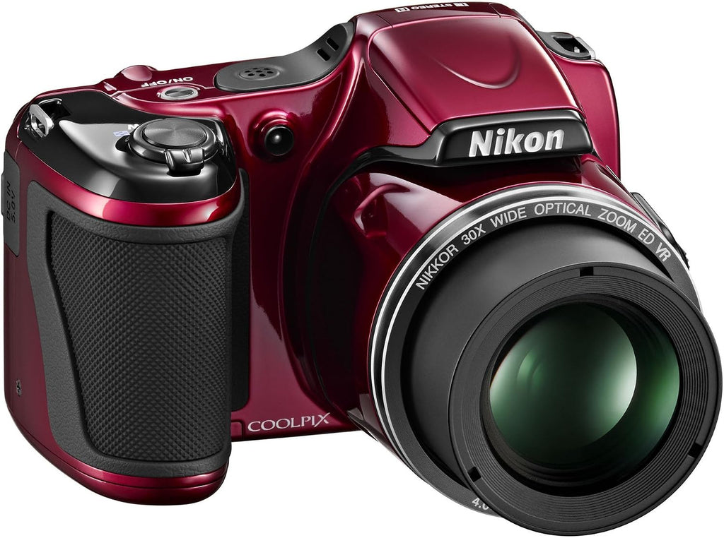 Nikon COOLPIX L820 16 MP Digital Camera with 30x Zoom (Red)