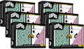 Copag 1546 Design 100% Plastic Playing Cards, Bridge Size (Narrow) Green/Burgundy (Jumbo Index, 6 Sets)
