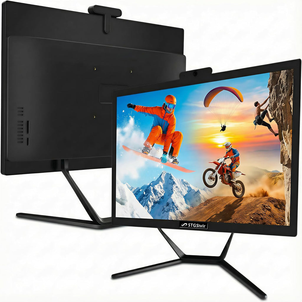 STGSivir All in One Desktop Computer, 21.5'' FHD Display, Intel Core i5 up to 3.6GHz, 16G Memory, 512G SSD, WiFi 5, Bluetooth, Webcam, Windows 11 Home