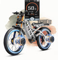 eAhora 2026 Romeo Pro 3 50MPH Electric Bike for Adults 5600W Dual Motor E Bike 60V/80Ah 250 Miles Long Range Electric Bicycle,26 * 4.0 Fat Tire Full Suspension Electric Mountain Bike Delivery Commute